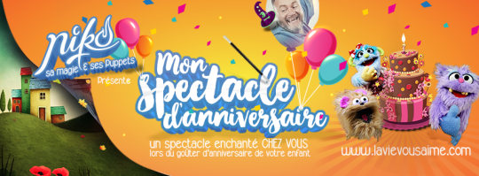 mon spectacle d'anniversaire - spectacle à domicile - anniversaire lille enfant - nord - magicien anniversaire - marionnettes - goûter anniversaire lille